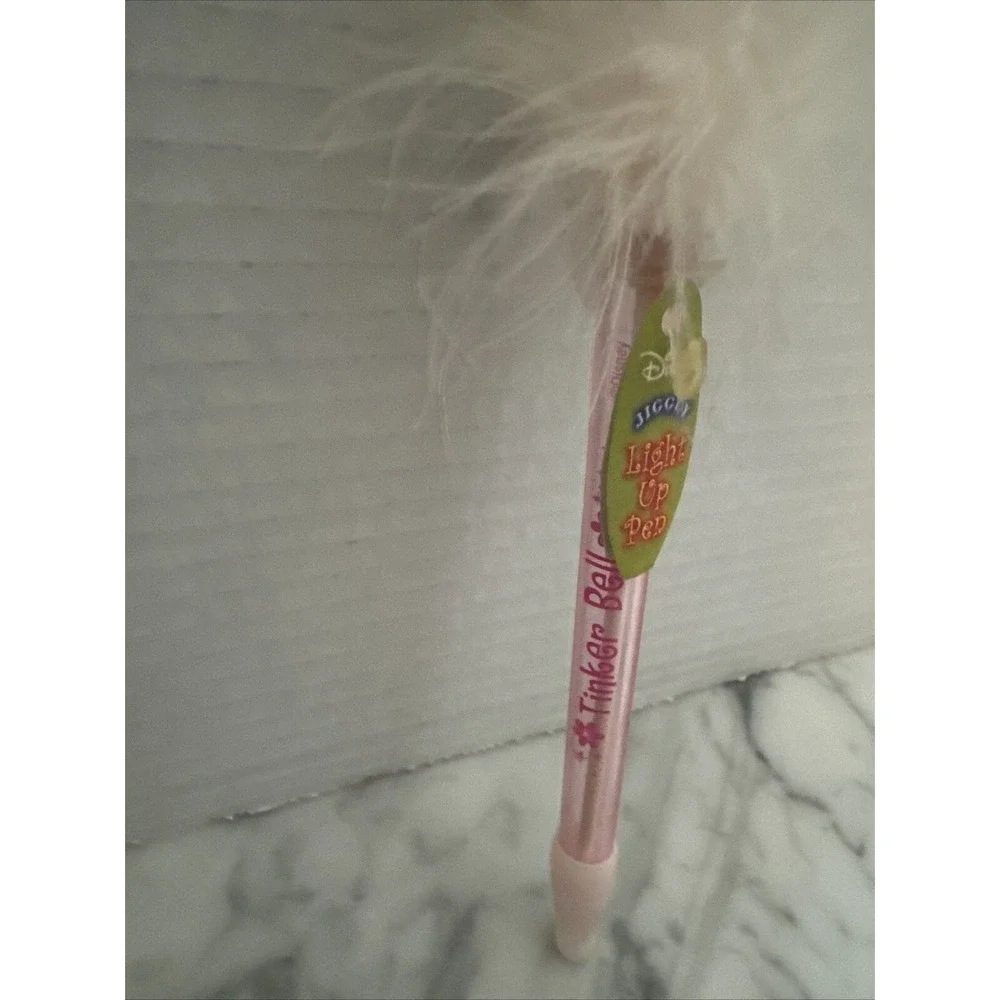 Disney Light Up‎ Tinker Bell Jiggly Pen with tags Vintage
